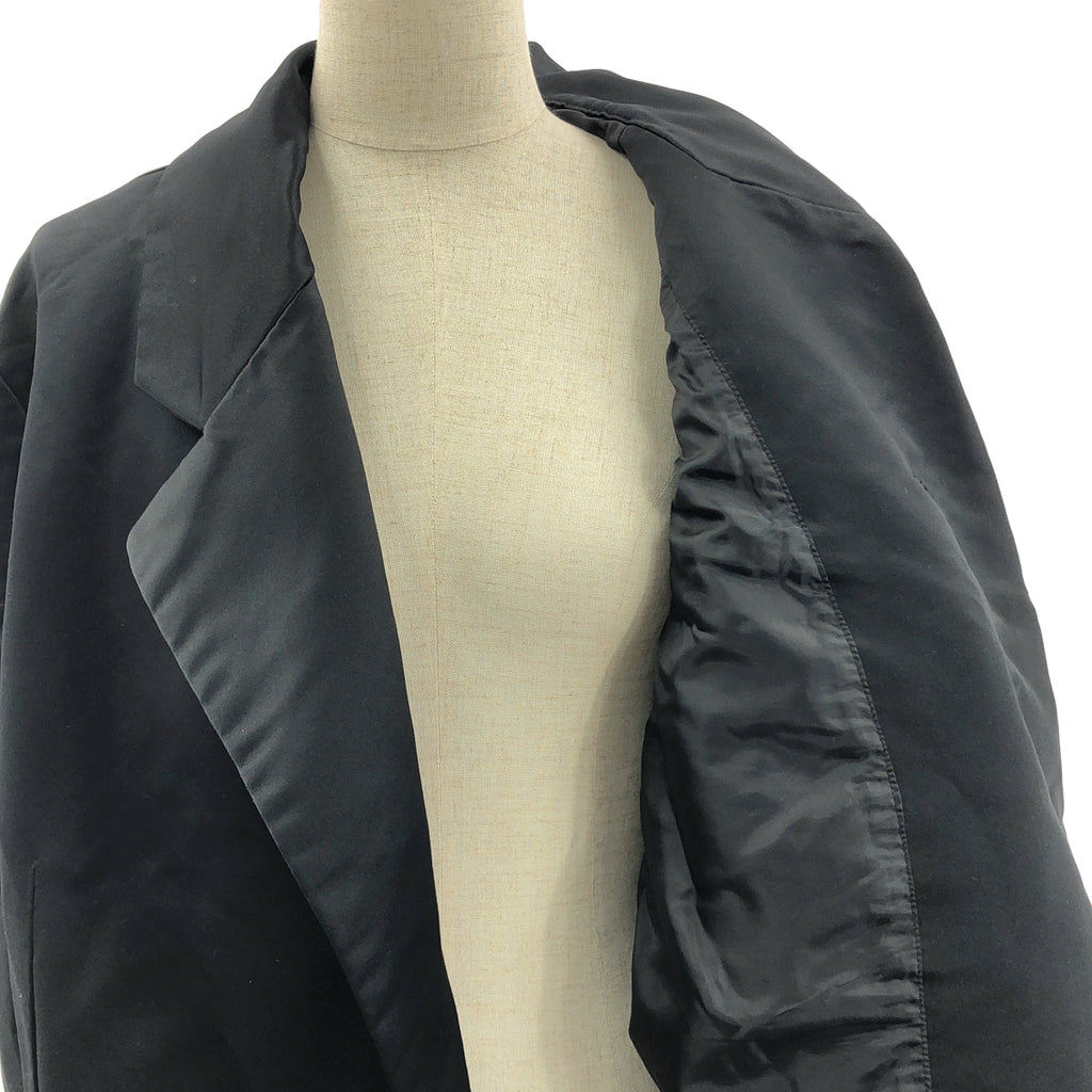 【미품】 COMME des GARCONS / 콤데 갤슨 | 2020SS | 폴리 에스테르 제품 가공 변형 입체 싱글 오버 재킷 | M | 블랙 | 여성