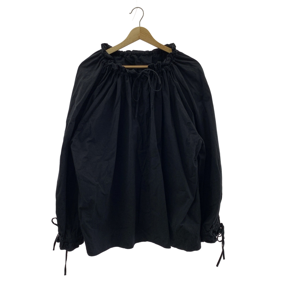 CLANE / クラネ | 2WAY OFF SHOULDER TOPS / ギャザー ボリューム ブラウス | 1 | ブラック | レディース