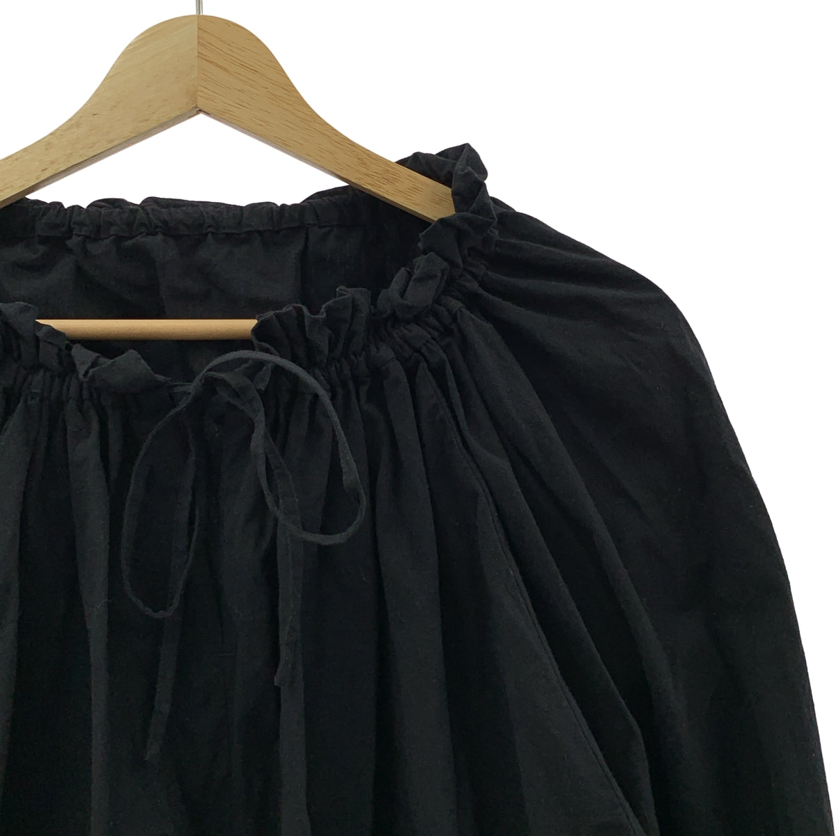 CLANE / クラネ | 2WAY OFF SHOULDER TOPS / ギャザー ボリューム ブラウス | 1 | ブラック | レディース