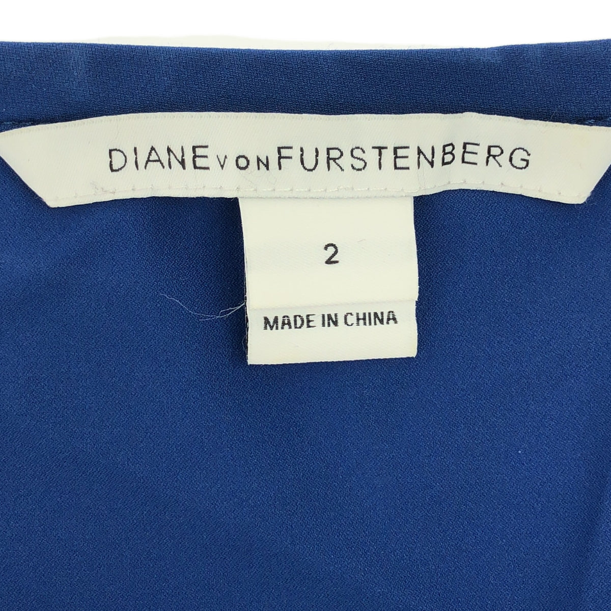 DIANE VON FURSTENBERG / ダイアンフォンファステンバーグ | リボン サイドジップ ドレス ワンピース | 2 | レディース
