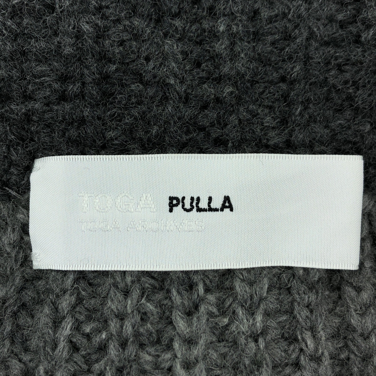 TOGA PULLA / トーガプルラ | アルパカ混 変形 タートルネック ニット | 36 | グレー | レディース TOGA PULLA / トーガプルラ | アルパカ混 変形 タートルネック