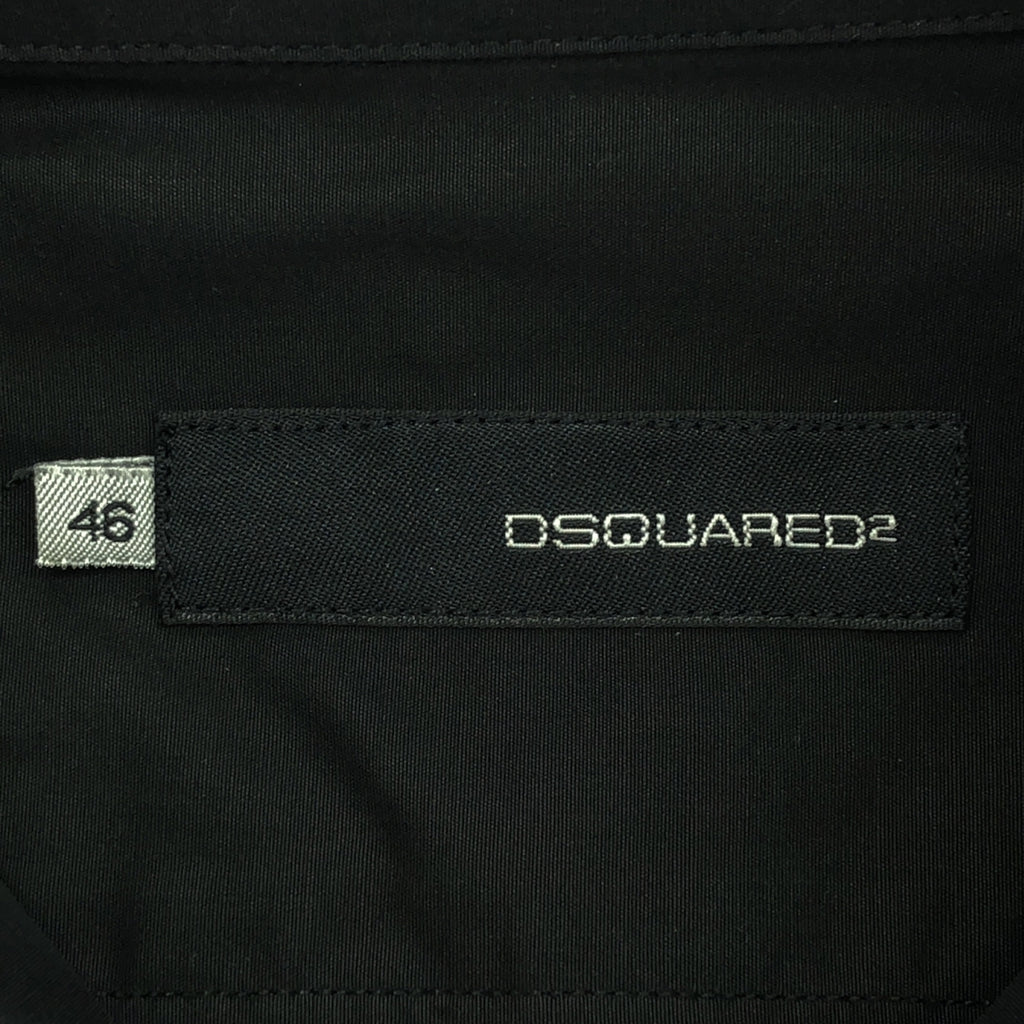 DSQUARED2 / ディースクエアード | 2006SS | ビーズ装飾 パネル シャツ | 46 | ブラック | メンズ