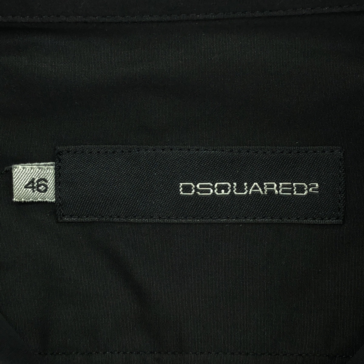 DSQUARED2 / ディースクエアード | 2006SS | ビーズ装飾 パネル シャツ | 46 | ブラック | メンズ