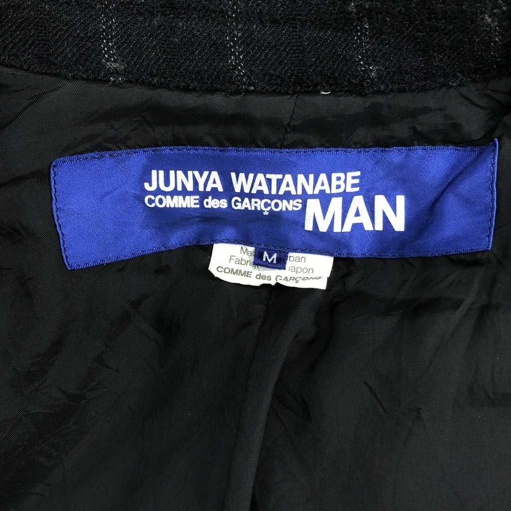 JUNYA WATANABE COMME des GARCONS MAN / 준야 와타나베 콤 데 걸슨맨 | 2013AW | 울 패치워크 테일러드 재킷 | M | 블랙 | 남성