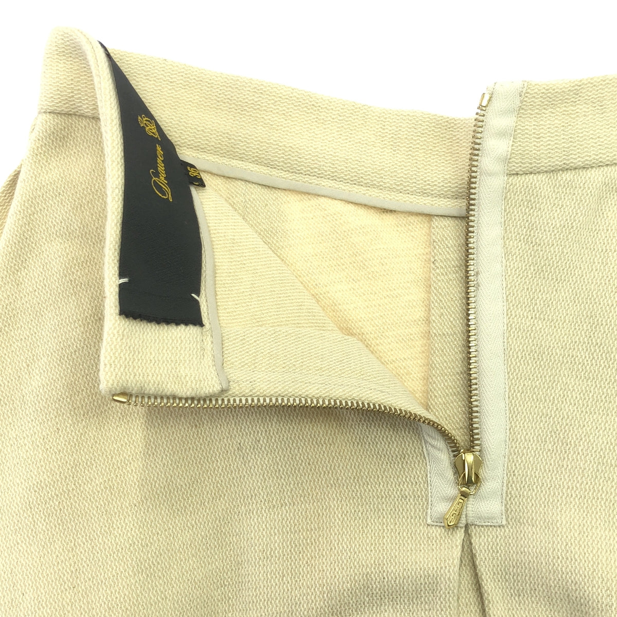 Drawer | Wool linen patch pocket skirt | 36 | Women's