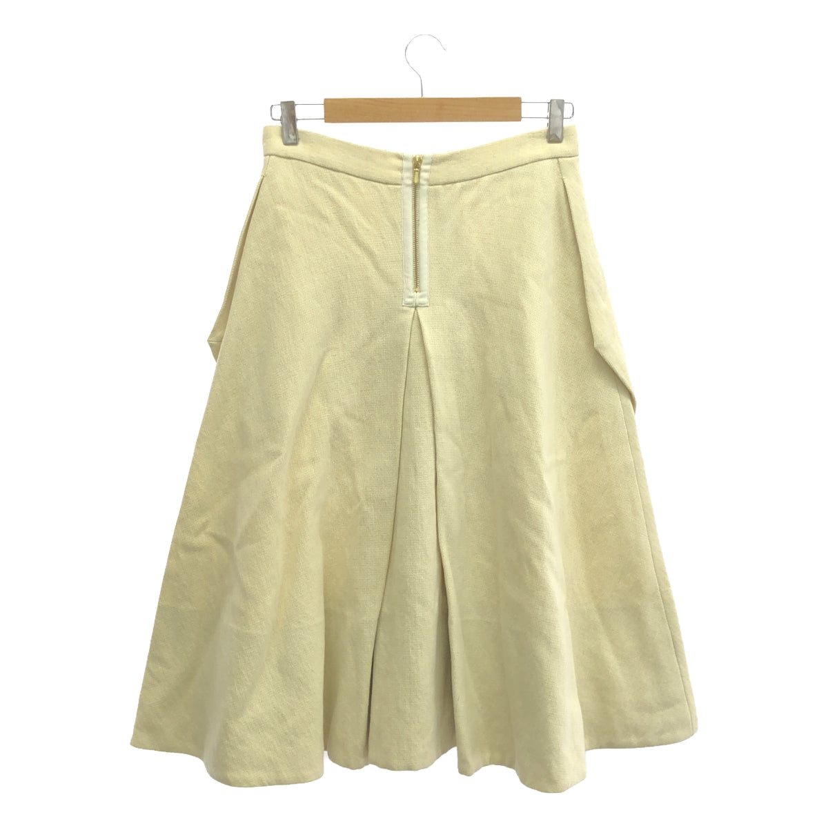 Drawer | Wool linen patch pocket skirt | 36 | Women's