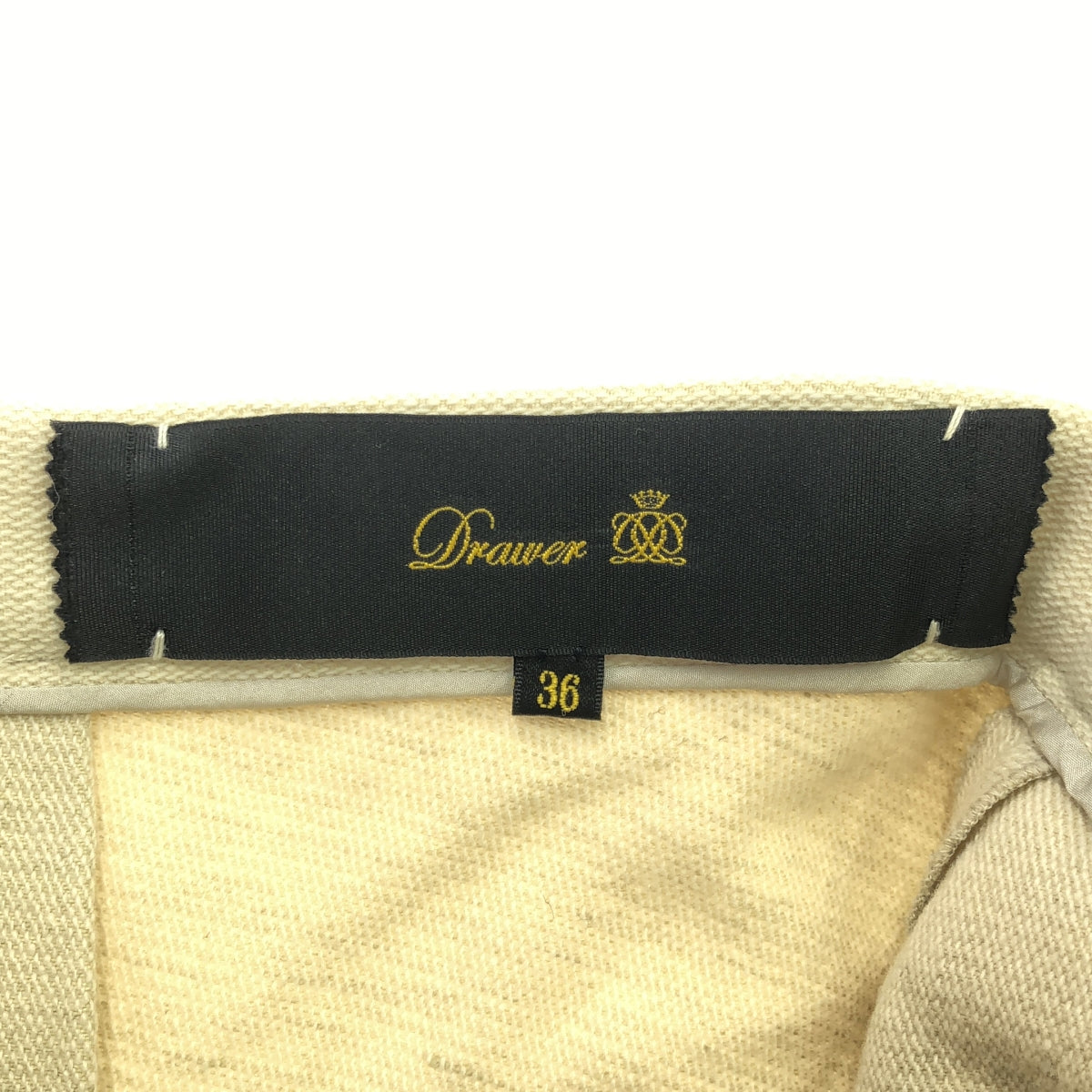 Drawer / ドゥロワー | ウール リネン パッチポケット スカート | 36 | アイボリー | レディース