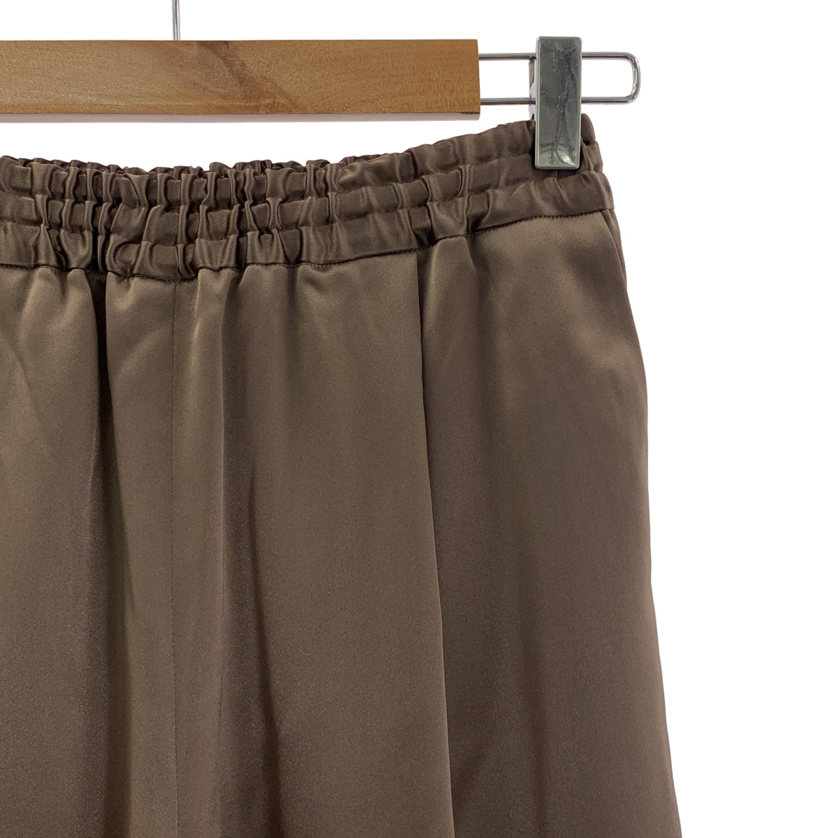 Plage / 플라주 | 2025SS | satin loose / 드로스트링 웨스트 고무 이지 팬츠 | 36 |