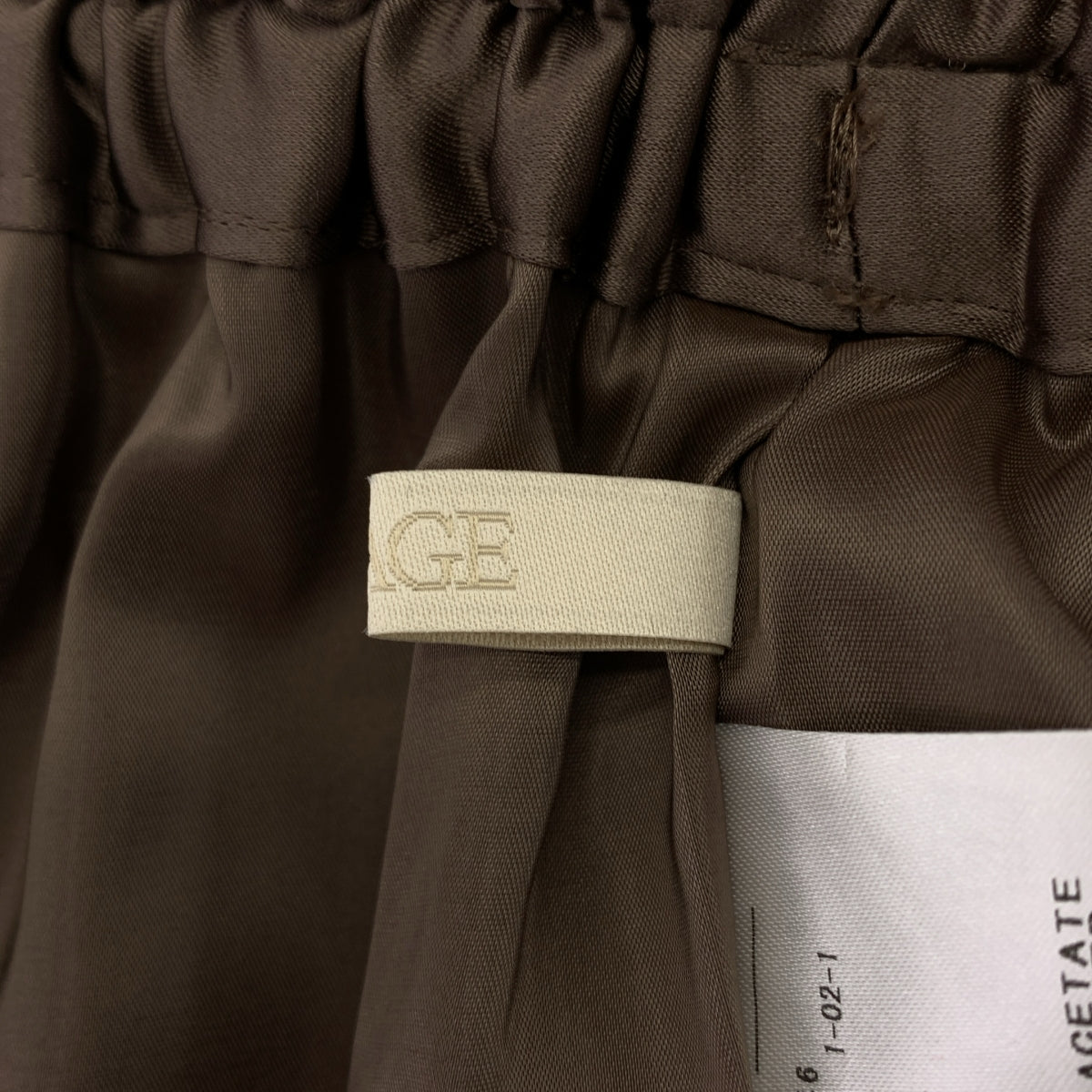 Plage / 플라주 | 2025SS | satin loose / 드로스트링 웨스트 고무 이지 팬츠 | 36 |