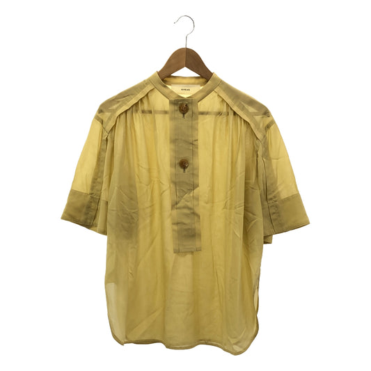 [Good Condition] CYCLAS | Rayon Gathered Shirt Blouse | Size 36 | Yellow | Women's