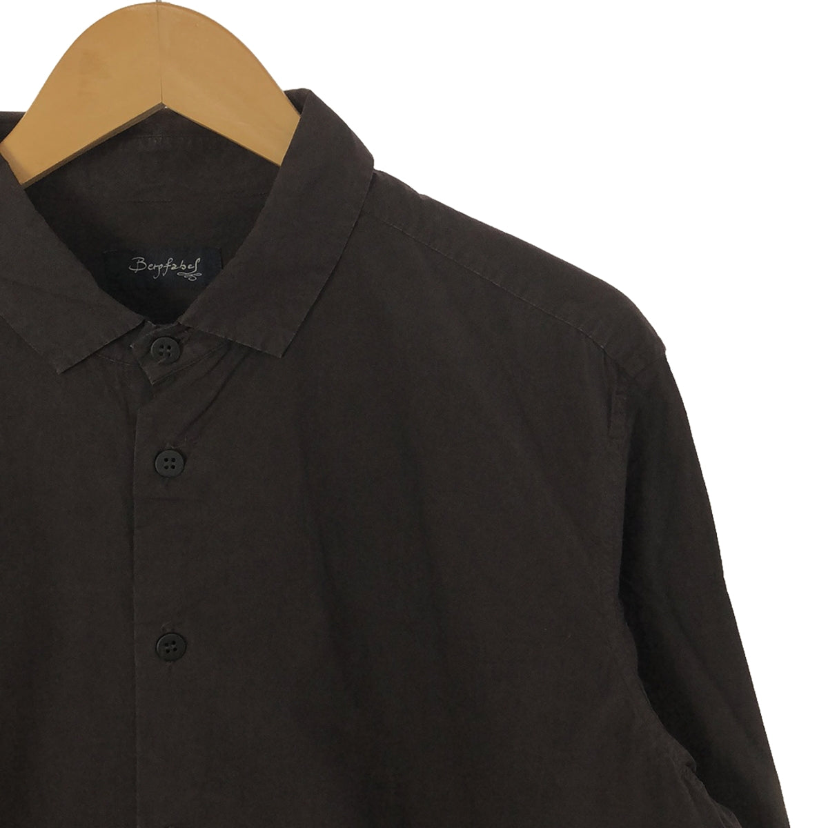 Bergfabel / Bergfabel | CLASSIC COLLAR LONG FARMER SHIRT | 46 | Brown | Men's