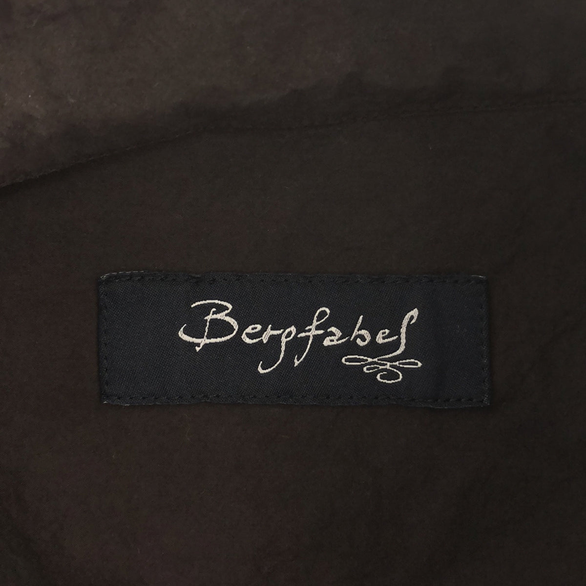 Bergfabel / Bergfabel | CLASSIC COLLAR LONG FARMER SHIRT | 46 | Brown | Men's