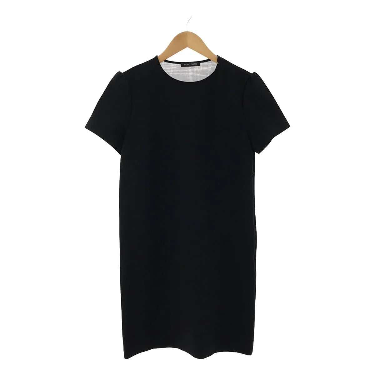 YOKO CHAN / ヨーコチャン | バックV オーガンジードレス ワンピース | 40 | ブラック | レディース