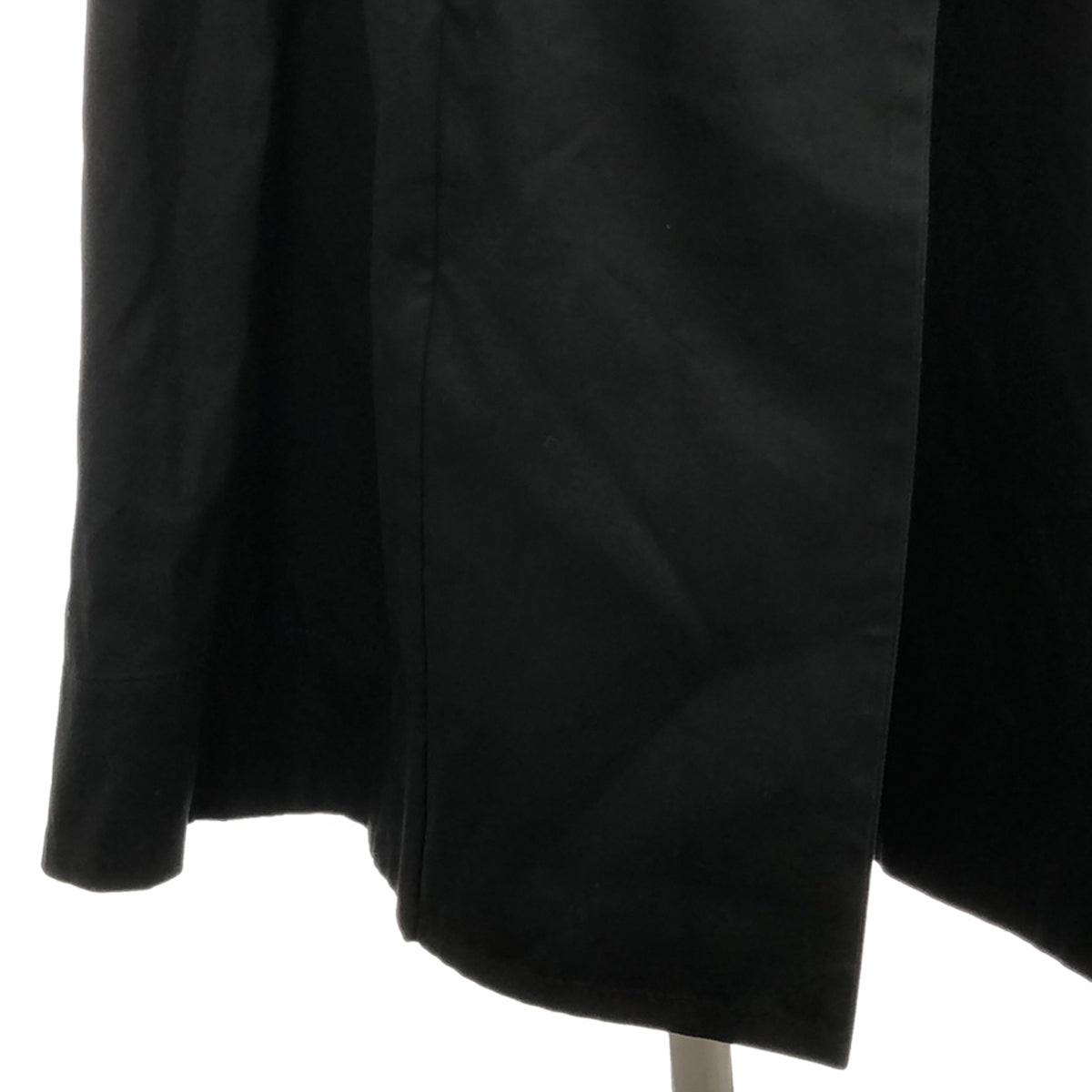 羅恩 | 2023SS |繫腰帶多層翻領風衣 |尺寸 36 |炭黑 |女性的