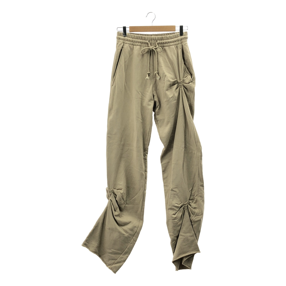 DRIES VAN NOTEN | 褶皺運動褲 | S碼 | 米色 | 女款