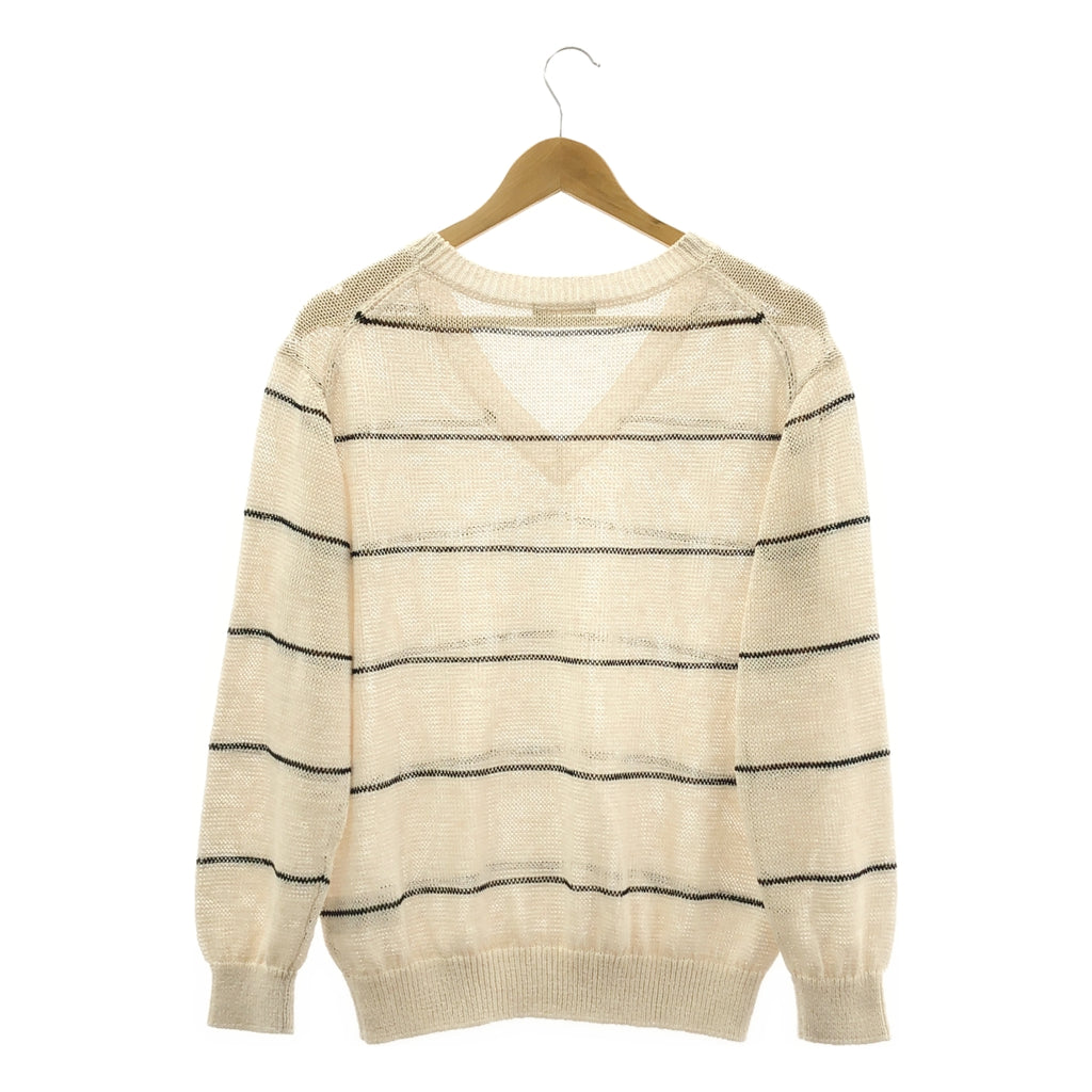 Plage / 플라주 | 2025SS | LINEN MIX V 넥 니트 스웨터 | F | 여성