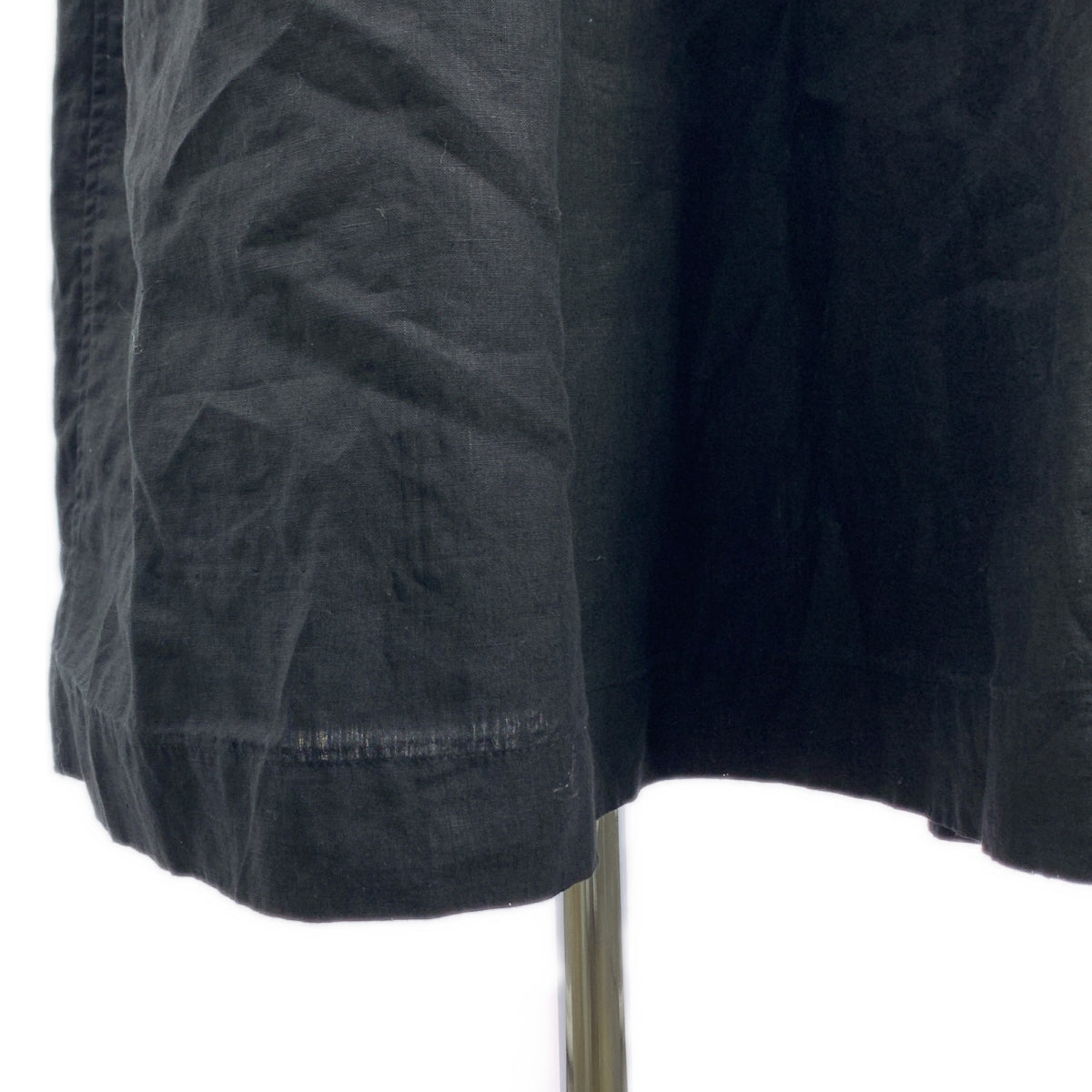 HYKE / 하이크 | 2024SS | LINEN MAXI DRESS 린넨 맥시 롱 원피스 | S | 블랙 | 여성