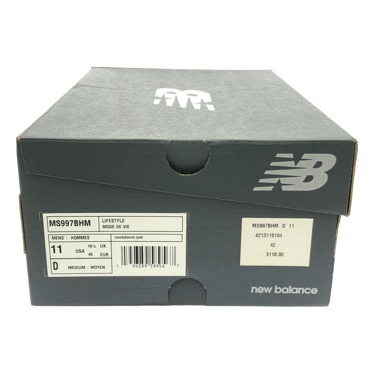 全新百倫 | MS997BHM 繫帶運動鞋 |尺寸 29 |海軍 |男士