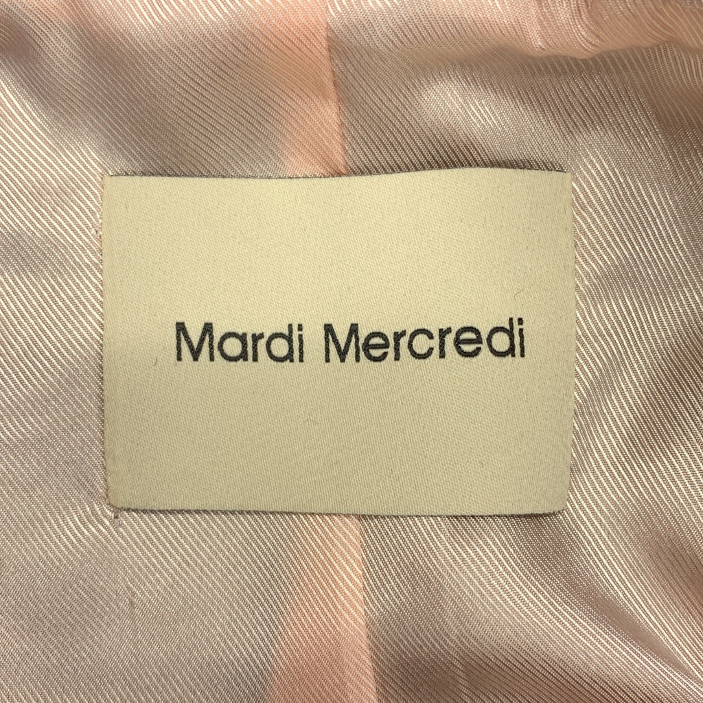 Mardi Mercredi / 말디 메크루디 | 울 로고 골드 버튼 짧은 코트 / 총 안감 | S |