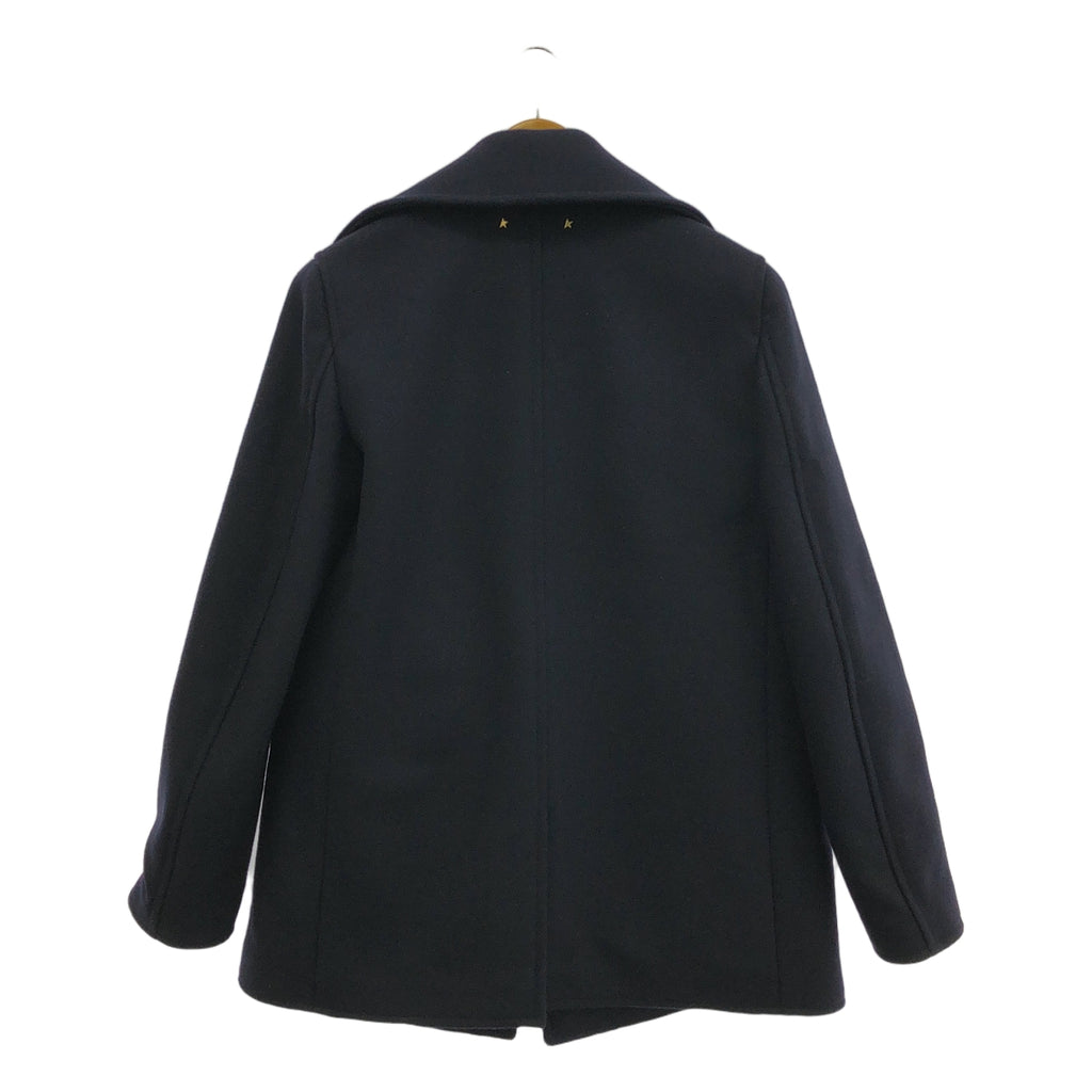 【美品】  Deuxieme Classe / ドゥーズィエムクラス | 2022AW | 【 GOLDEN GOOSE / ゴールデングース 】 金ボタン PEAコート / ロゴ総裏地 | 40 | ダークネイビー | レディース