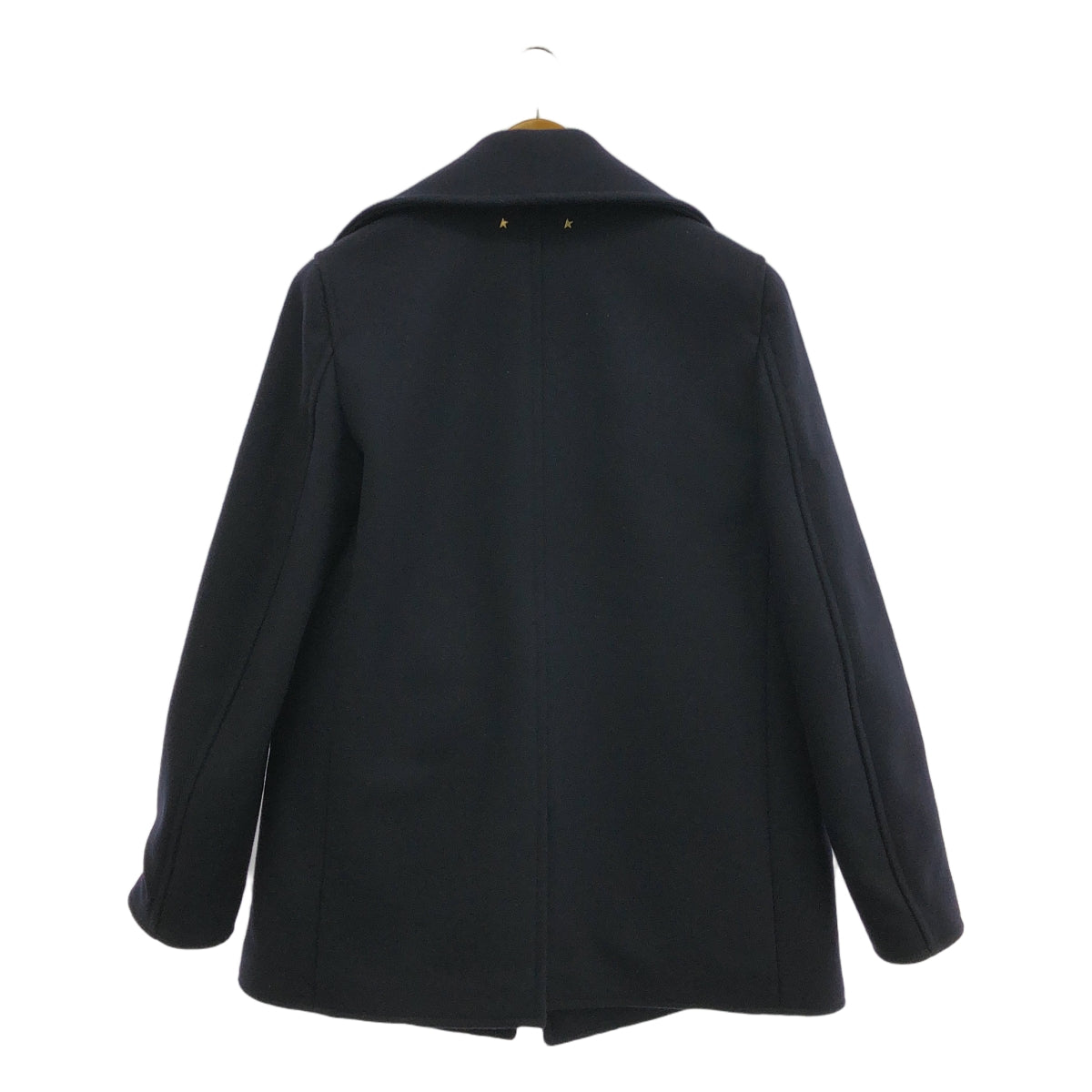 【美品】  Deuxieme Classe / ドゥーズィエムクラス | 2022AW | 【 GOLDEN GOOSE / ゴールデングース 】 金ボタン PEAコート / ロゴ総裏地 | 40 | ダークネイビー | レディース