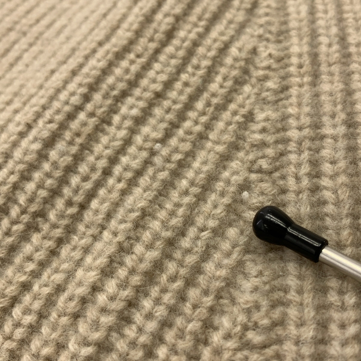 Spick and Span / スピックアンドスパン | ミドルゲージ畦ラインビッグタートル ニット |