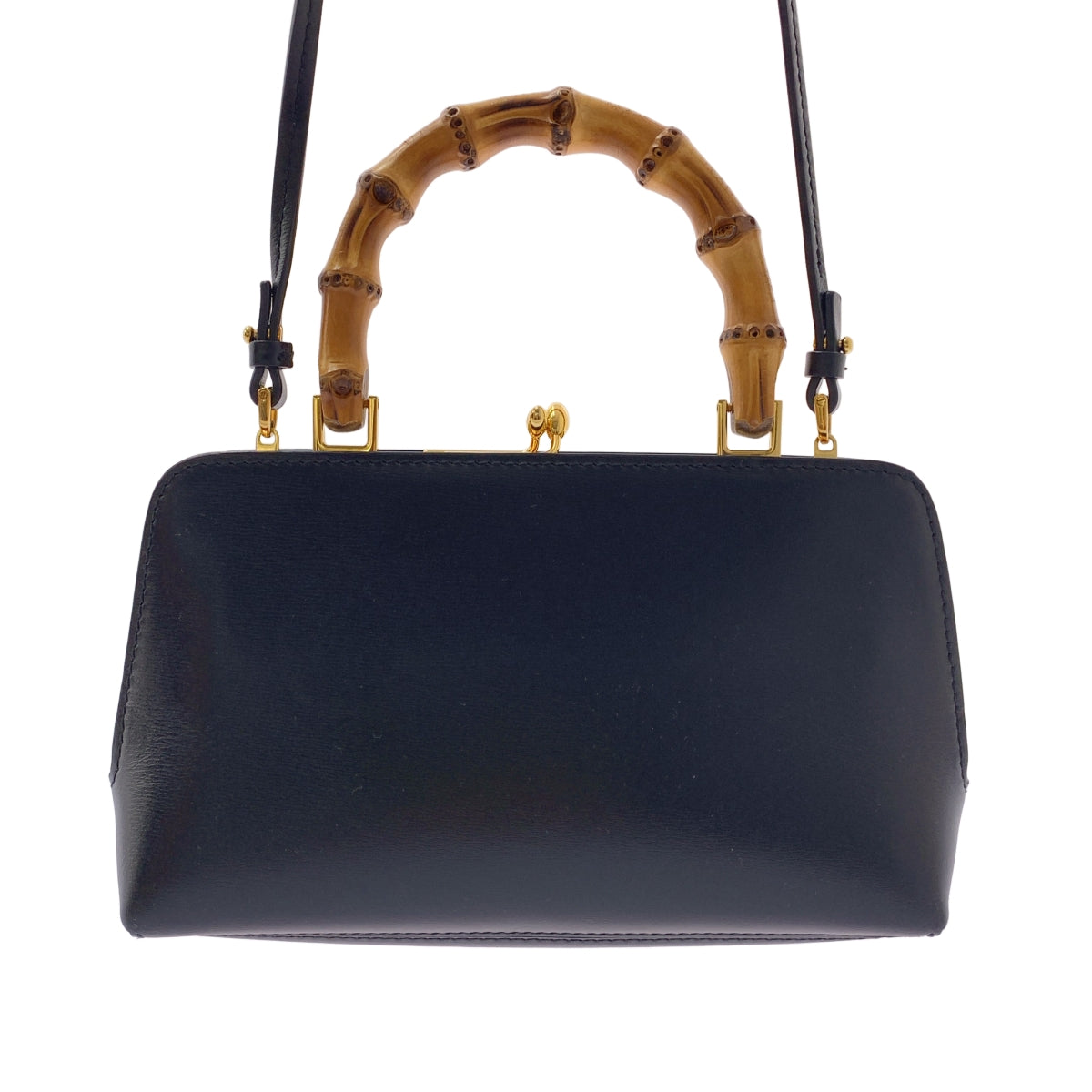 [近新] JIL SANDER | GOJI BAMBOO 迷你皮革兩用單肩包 | 黑色 | 女款