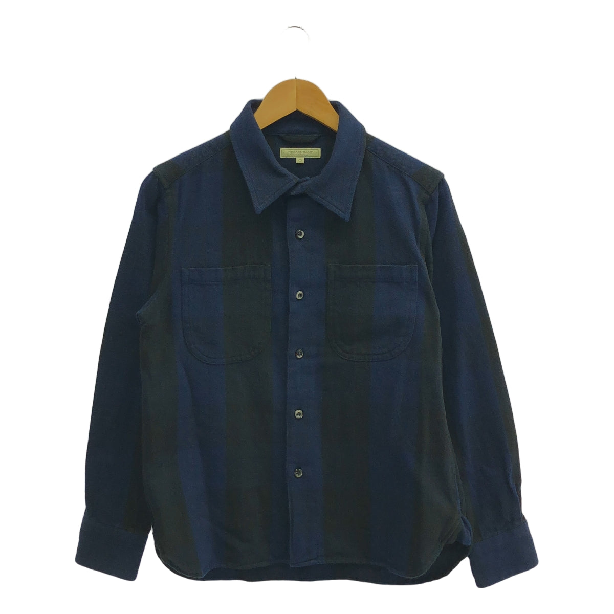 DESCENDANT / ディセンダント | PLAID LS SHIRT チェック シャツ | 1 | ネイビー / ブラック | メンズ