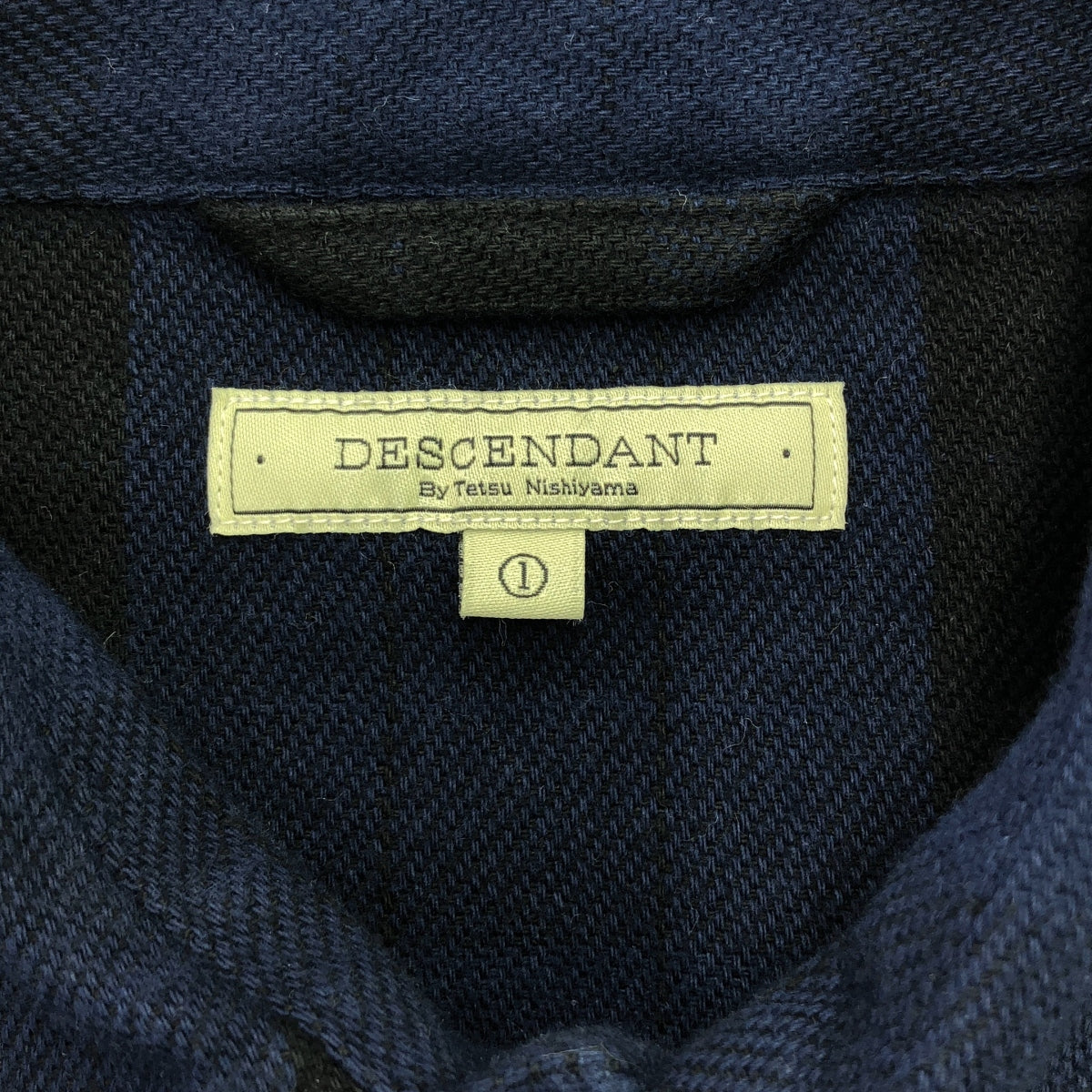 DESCENDANT / ディセンダント | PLAID LS SHIRT チェック シャツ | 1 | ネイビー / ブラック | メンズ