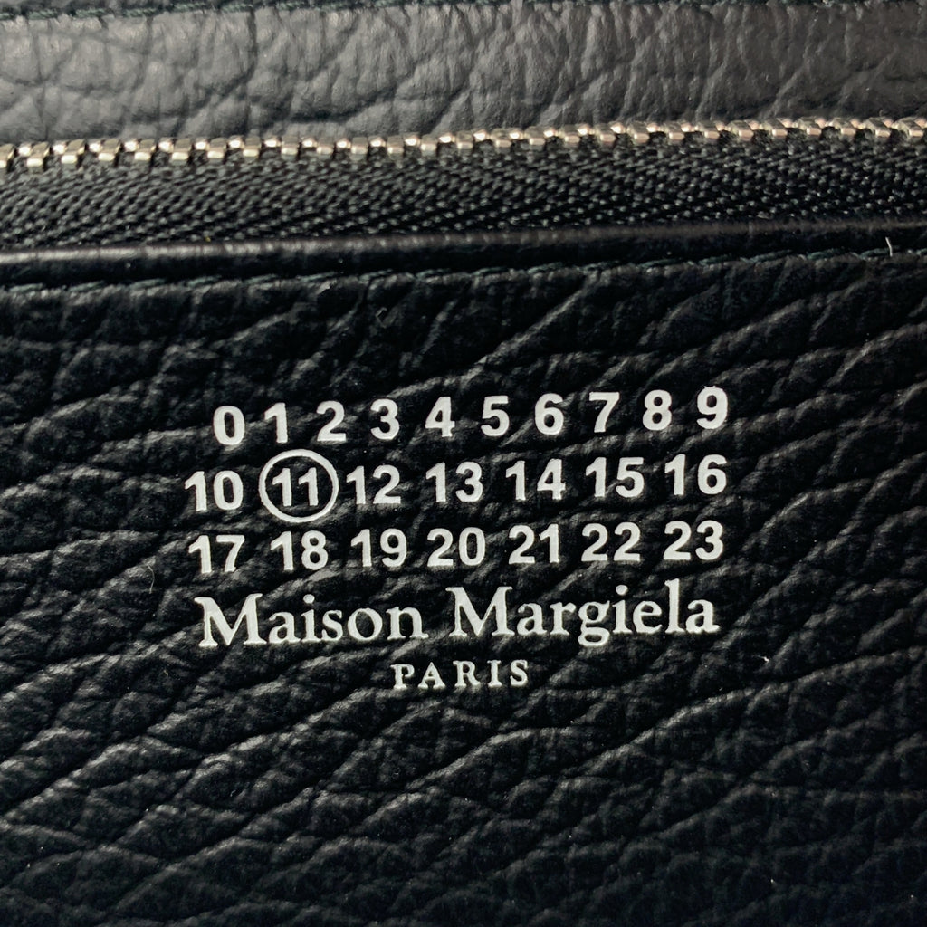Maison Margiela / メゾンマルジェラ | グレイニーレザー ジップアラウンド ウォレット 長財布 ユニセックス |
