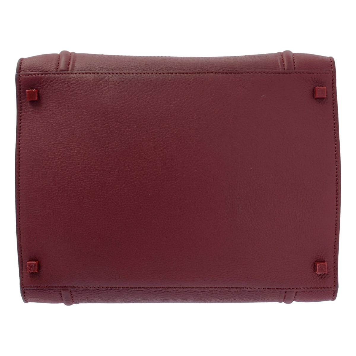 【美品】  CELINE / セリーヌ | スクエア ラゲージ ファントム レザー トートバッグ | バーガンディー | レディース
