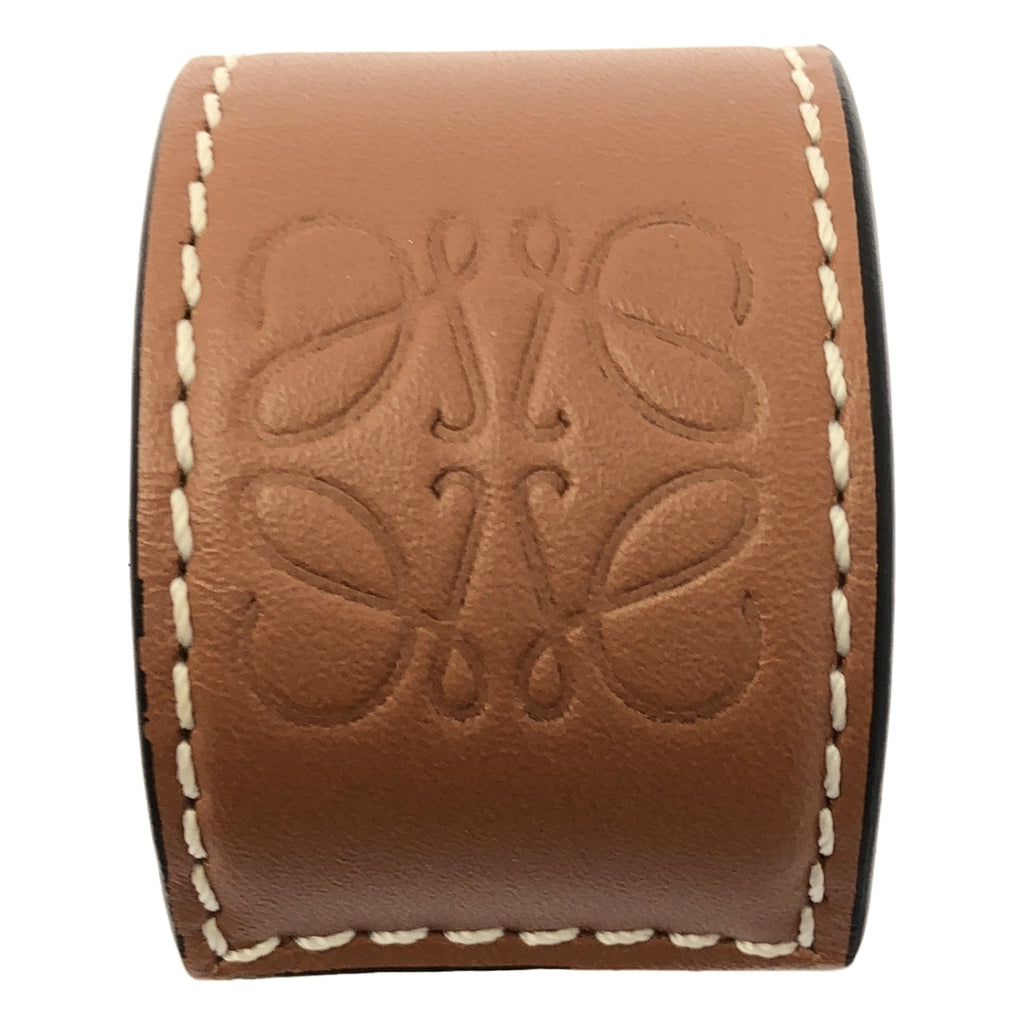 LOEWE / ロエベ | レザー アナグラム ロゴ スラップ ブレスレット |