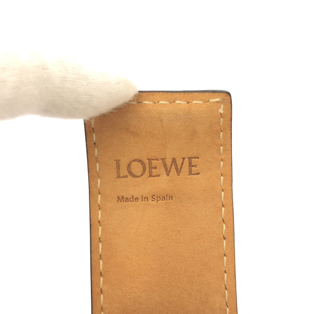 LOEWE / ロエベ | レザー アナグラム ロゴ スラップ ブレスレット |