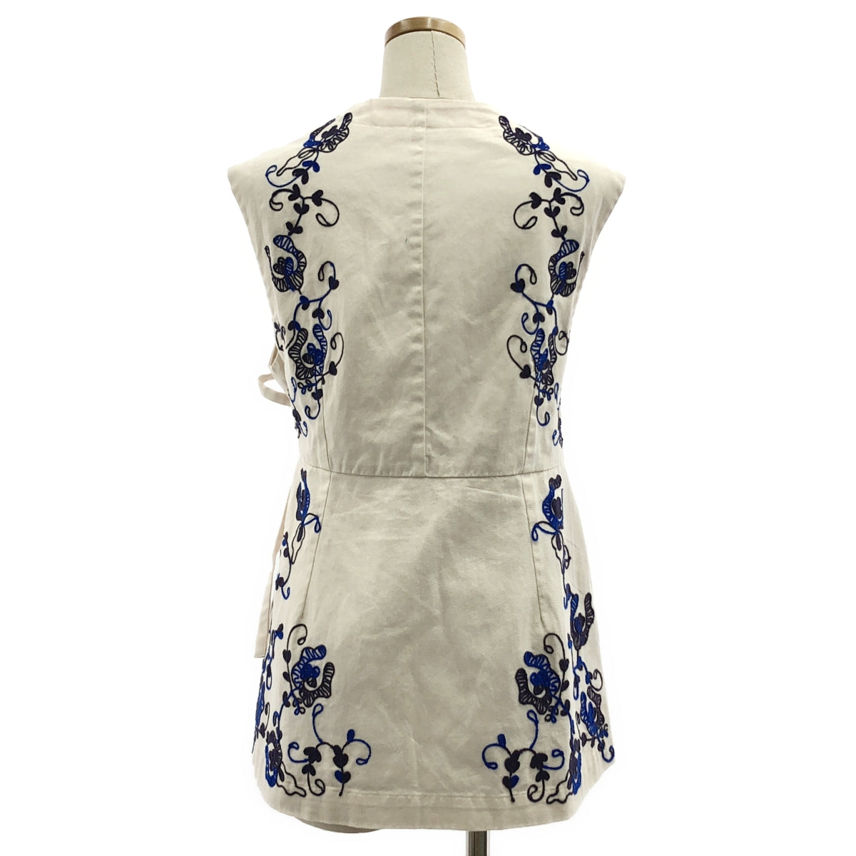 sara mallika / Sara Mallika | 附口袋刺繡 Cache-Coeur 長版背心 / 全襯裡 |