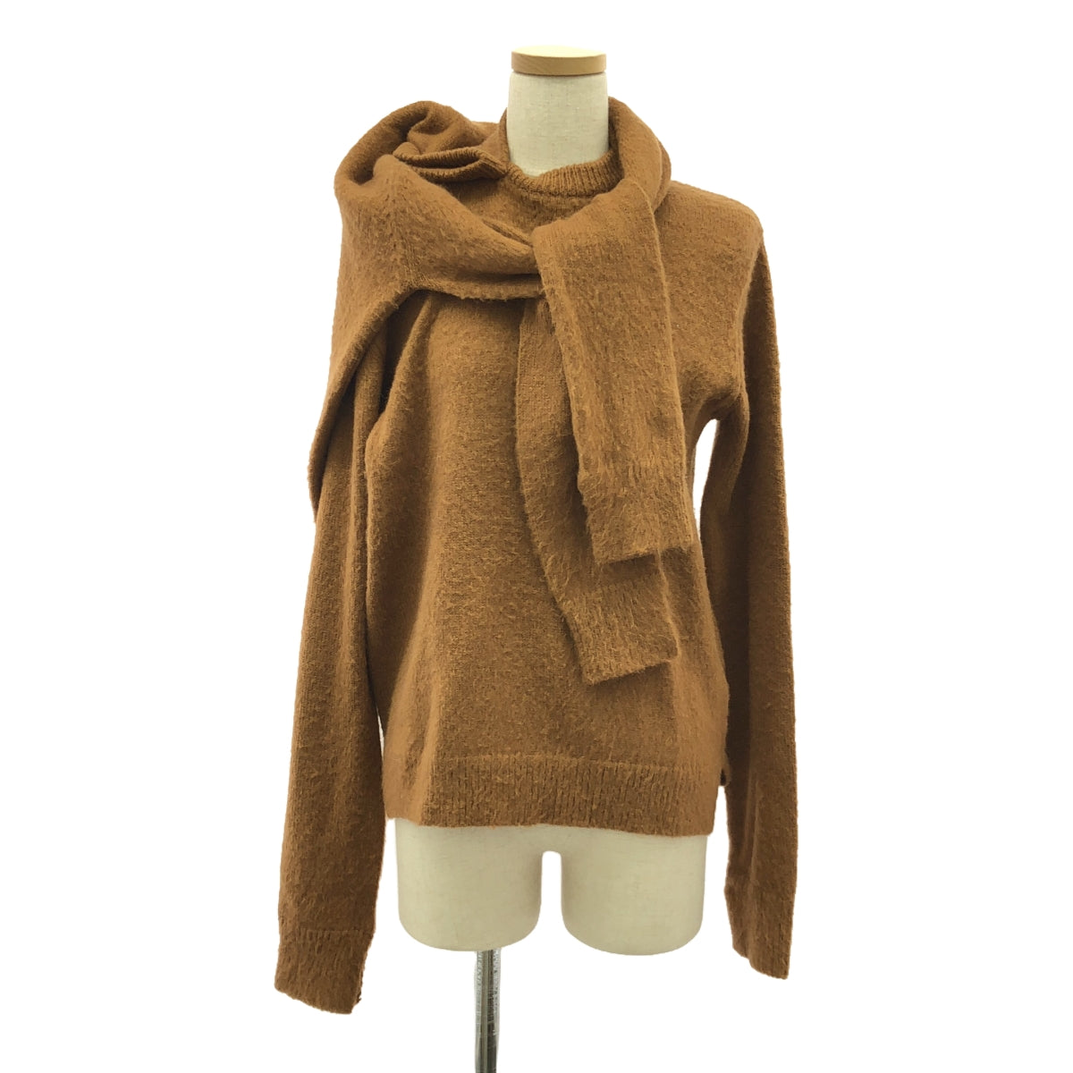 羅赫 |不對稱肩部針織套頭衫 | S |駱駝 |女性的