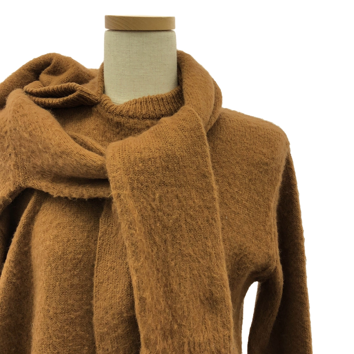 羅赫 |不對稱肩部針織套頭衫 | S |駱駝 |女性的