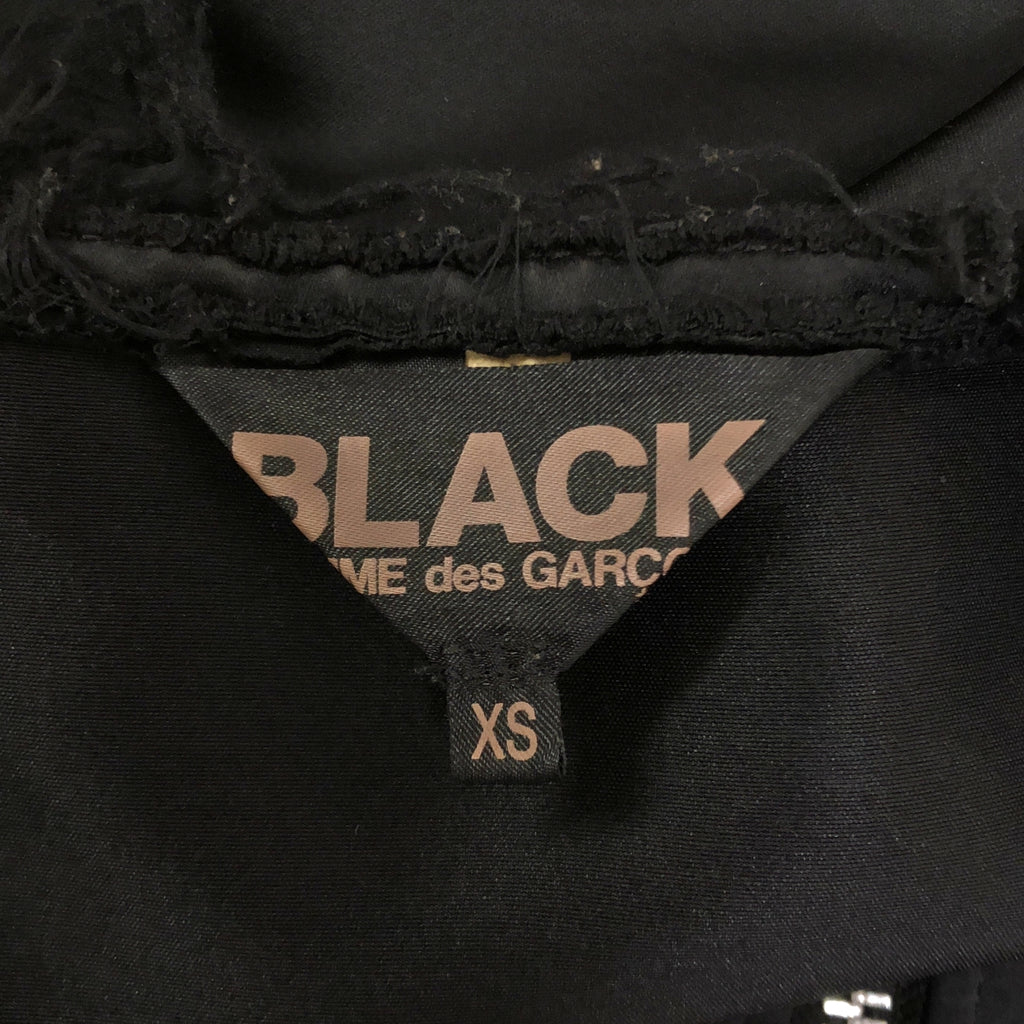 BLACK COMME des GARCONS / ブラックコムデギャルソン | 2024SS | ポリエステル 製品加工 MA-1 カットオフ ノーカラー ボンバージャケット ブルゾン | XS | メンズ