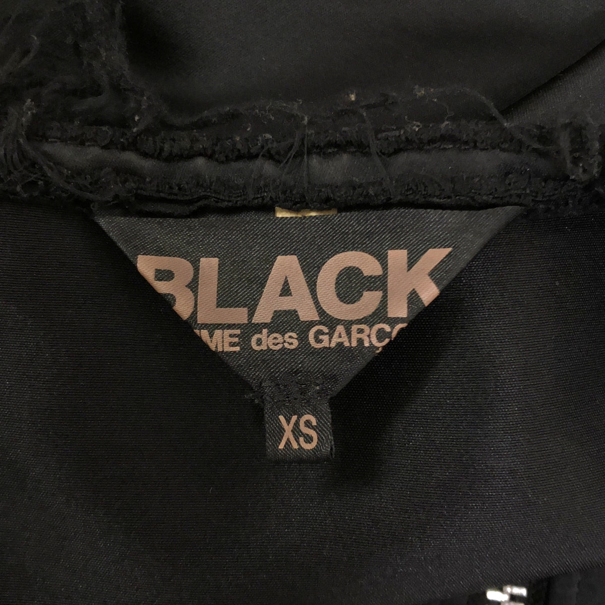 BLACK COMME des GARCONS / ブラックコムデギャルソン | 2024SS | ポリエステル 製品加工 MA-1 カットオフ ノーカラー ボンバージャケット ブルゾン | XS | メンズ