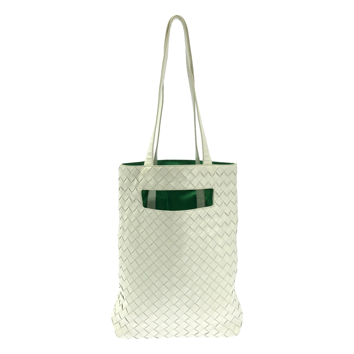 BOTTEGA VENETA | Intrecciato The Slot Leather Tote Bag | Unisex | White | Men's