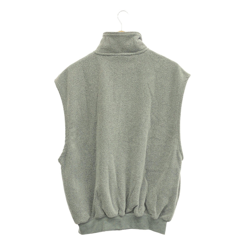 【美品】  FOG ESSENTIALS / エフオージーエッセンシャルズ | フリース ジップアップ ベスト | S | グレー | メンズ
