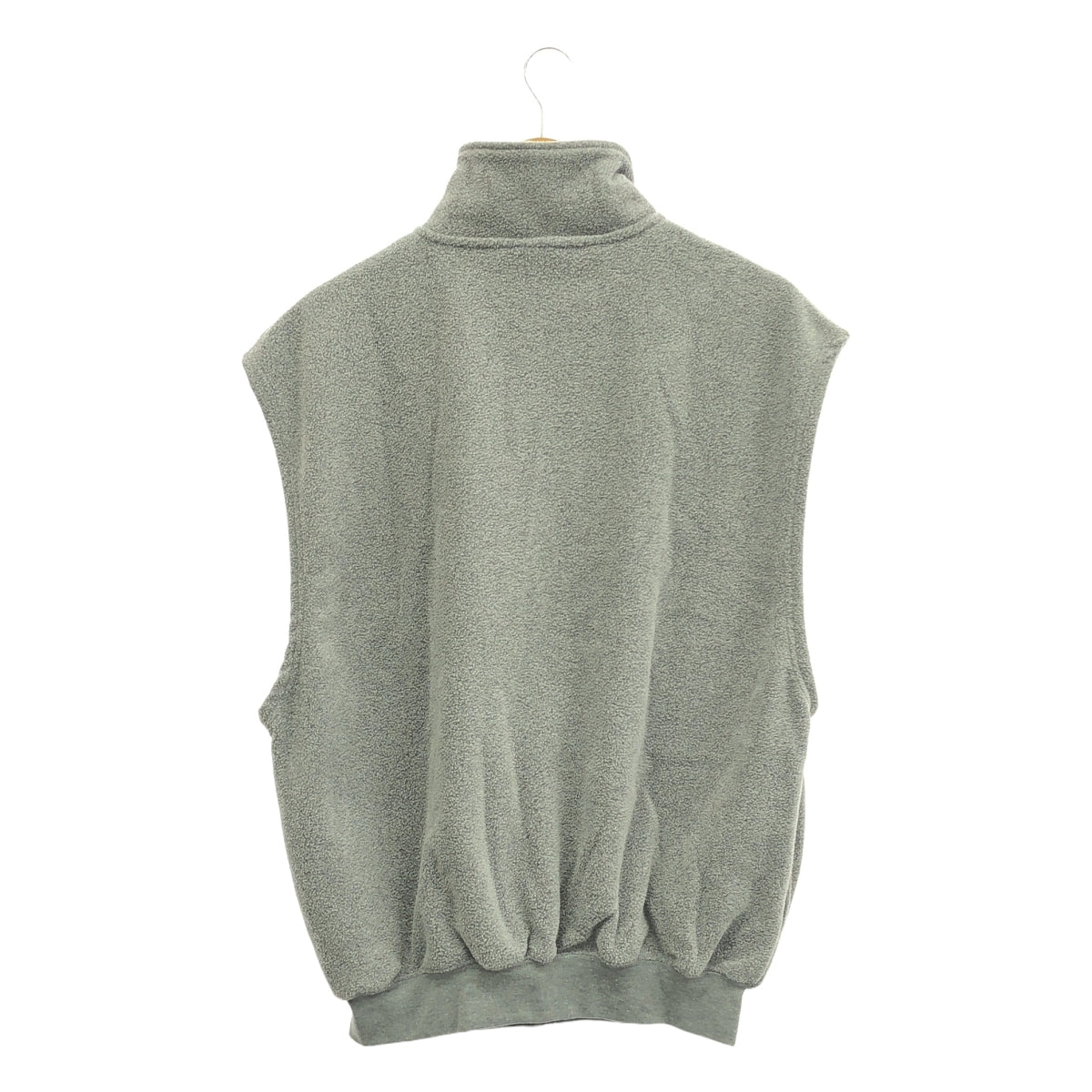 【美品】  FOG ESSENTIALS / エフオージーエッセンシャルズ | フリース ジップアップ ベスト | S | グレー | メンズ