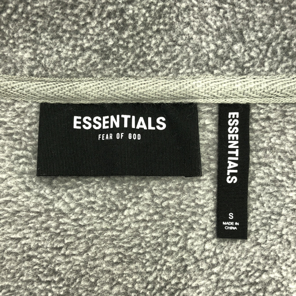 【美品】  FOG ESSENTIALS / エフオージーエッセンシャルズ | フリース ジップアップ ベスト | S | グレー | メンズ