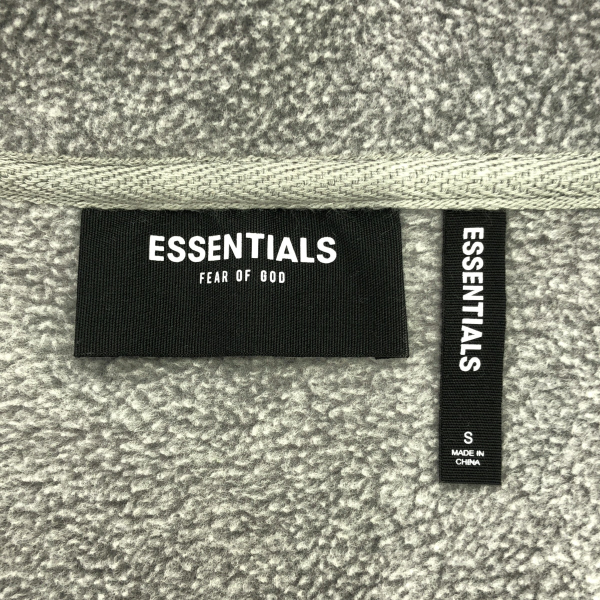 【美品】  FOG ESSENTIALS / エフオージーエッセンシャルズ | フリース ジップアップ ベスト | S | グレー | メンズ