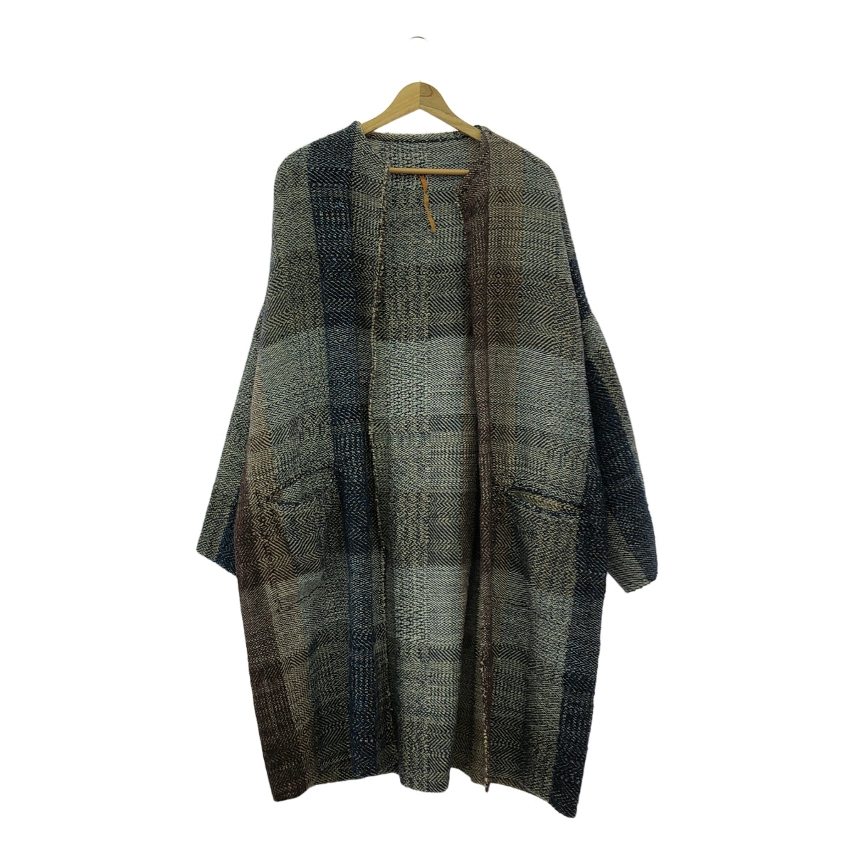 ISABELLA STEFANELLI / 이사벨라 스테파넬리 | Virginia check coat / Earth&amp;Soul 버지니아 코트 | M | 남성