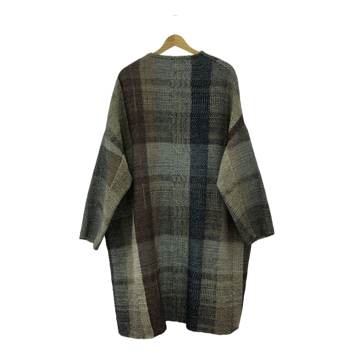 ISABELLA STEFANELLI / 이사벨라 스테파넬리 | Virginia check coat / Earth&amp;Soul 버지니아 코트 | M | 남성