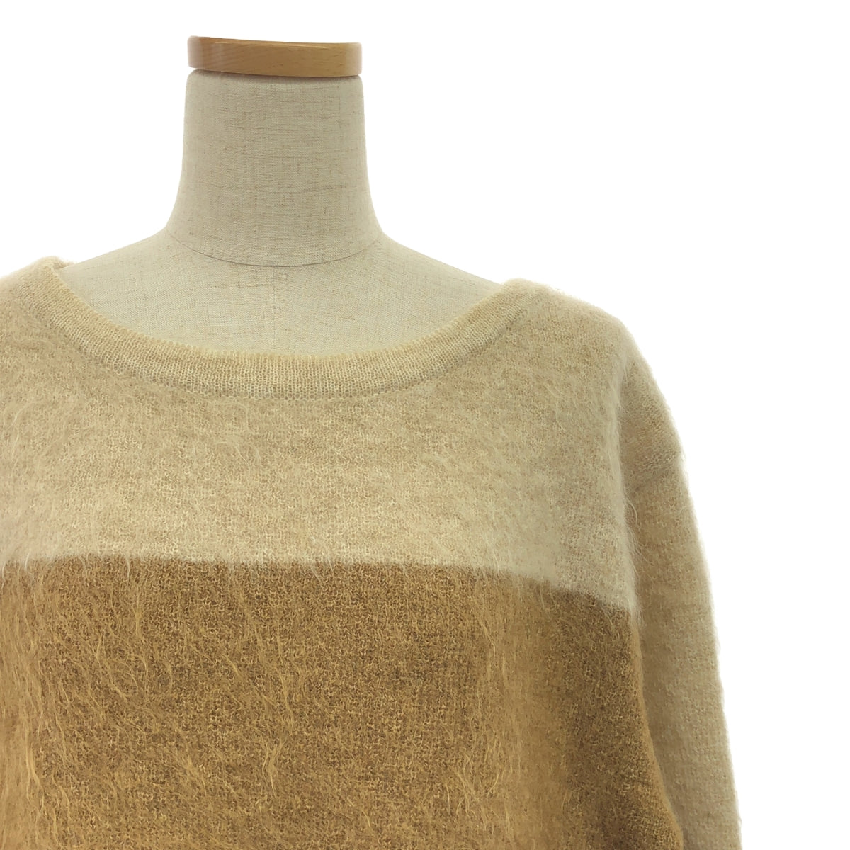 BOTTEGA VENETA | Wool Mohair Crew Neck Over Knit Sweater | Size 38 | Multicolor | Women's