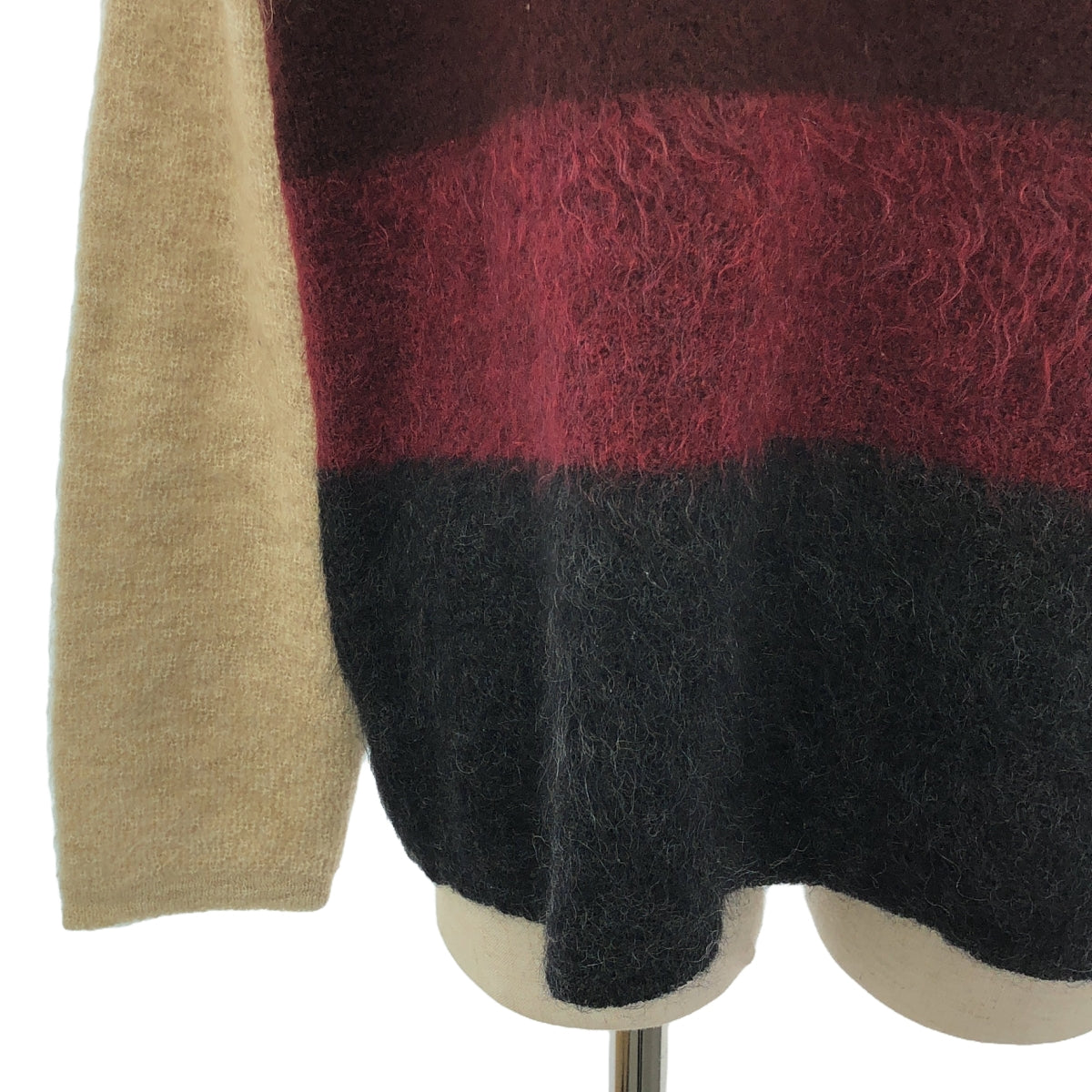 BOTTEGA VENETA | Wool Mohair Crew Neck Over Knit Sweater | Size 38 | Multicolor | Women's