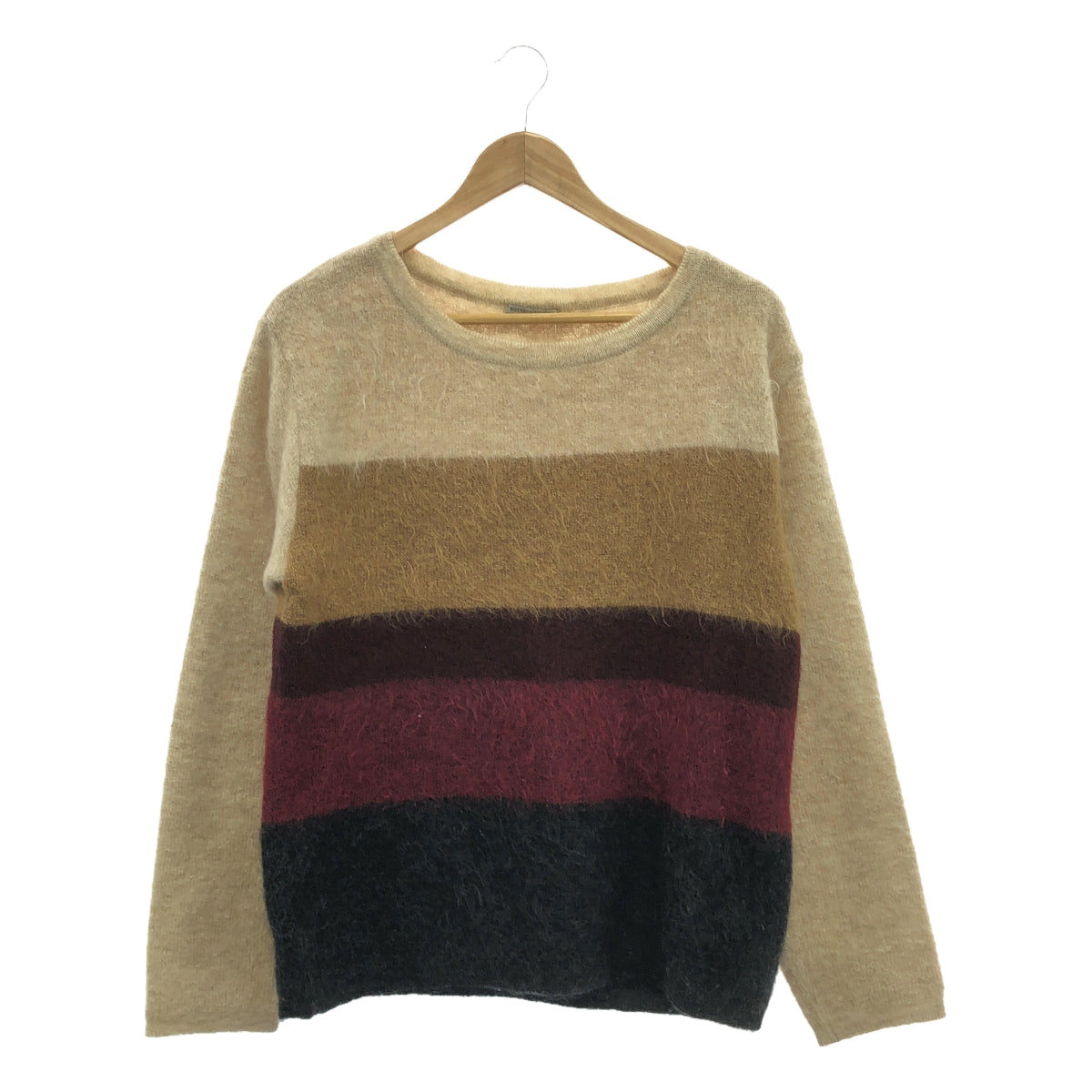 BOTTEGA VENETA | Wool Mohair Crew Neck Over Knit Sweater | Size 38 | Multicolor | Women's