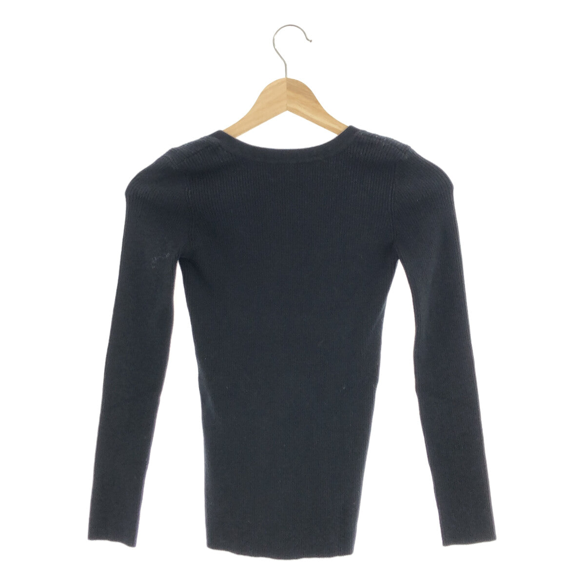 CASA FLINE | Rib knit pullover | F | Black | Women's