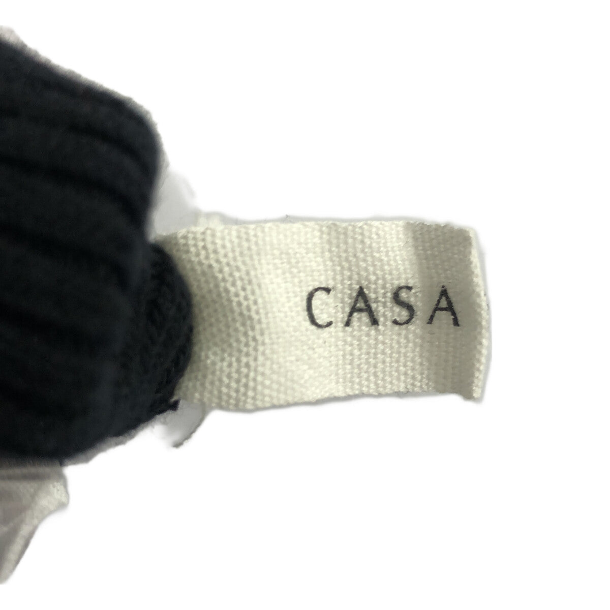 CASA FLINE | Rib knit pullover | F | Black | Women's